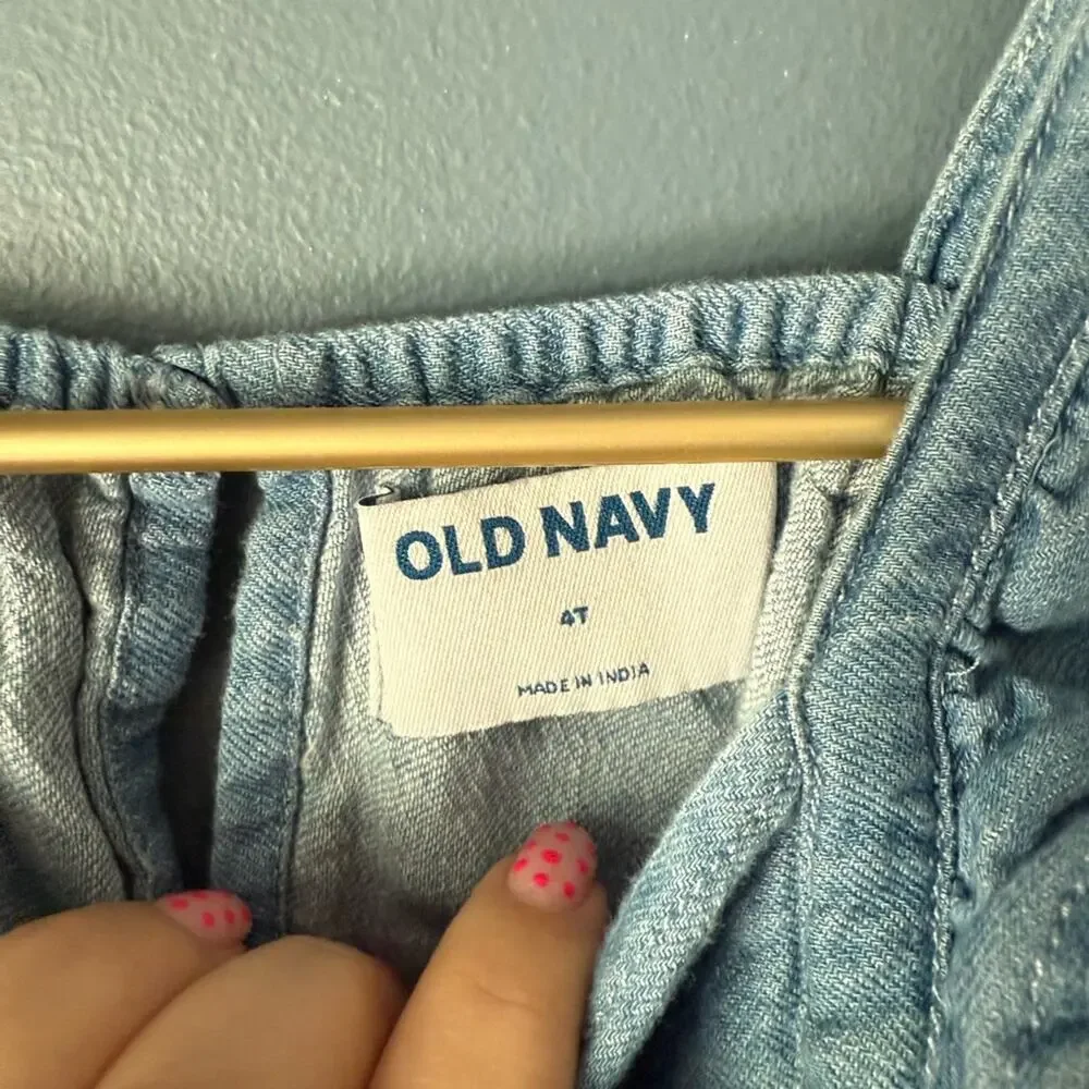 Old Navy chambray Dress with Embroidery‎